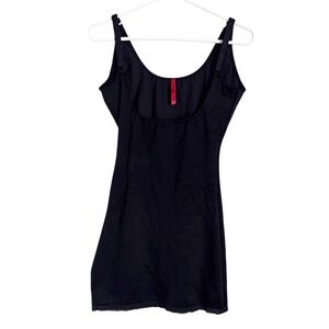 Spanx Slimplicity Open Bust Slip Dress Built In Brief Shapewear Black 990 Large
